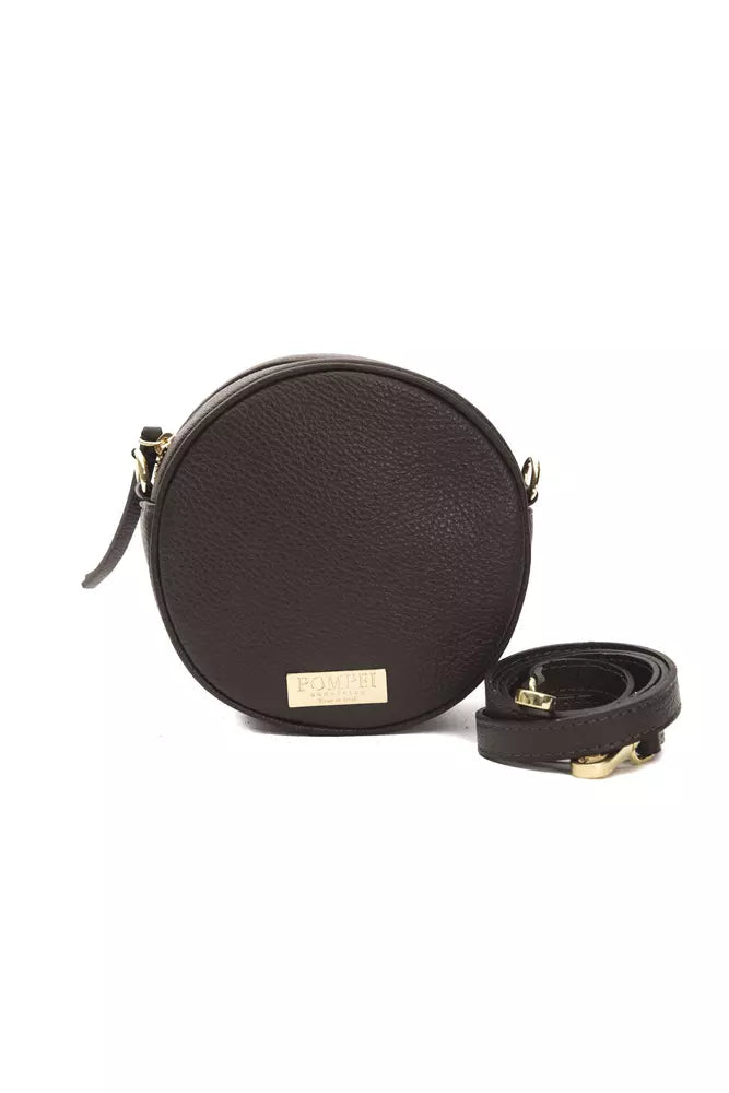 Hnědá kožená dámská crossbody