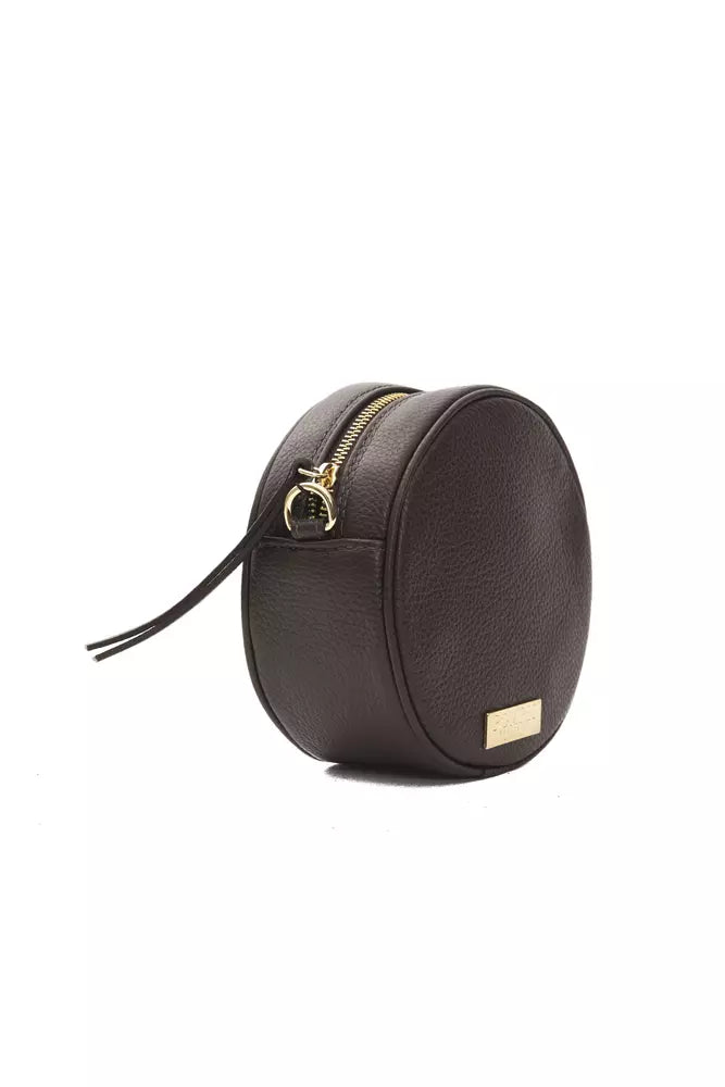 Hnědá kožená dámská crossbody