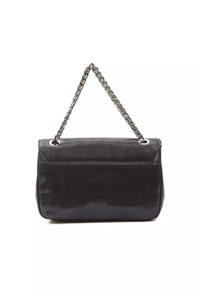 Modrá kožená dámská crossbody taška