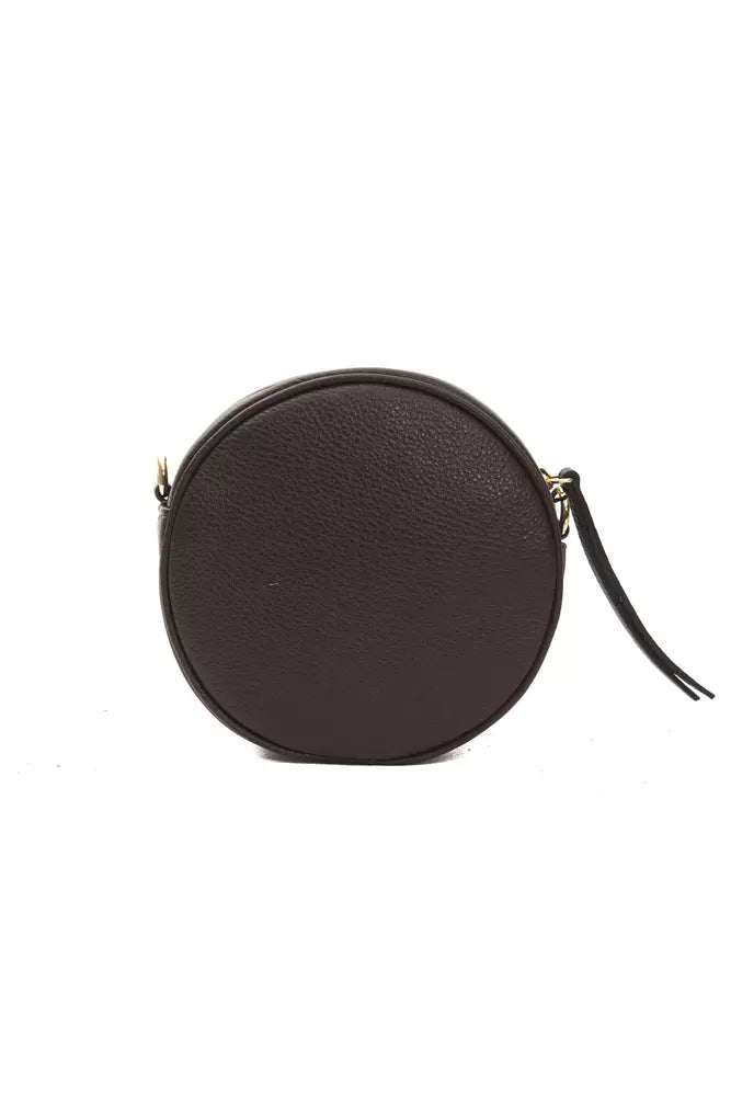Hnědá kožená dámská crossbody