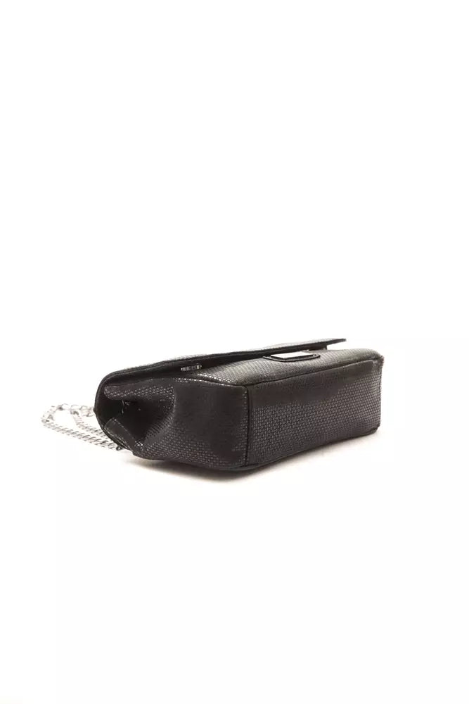 Černá kožená dámská crossbody taška