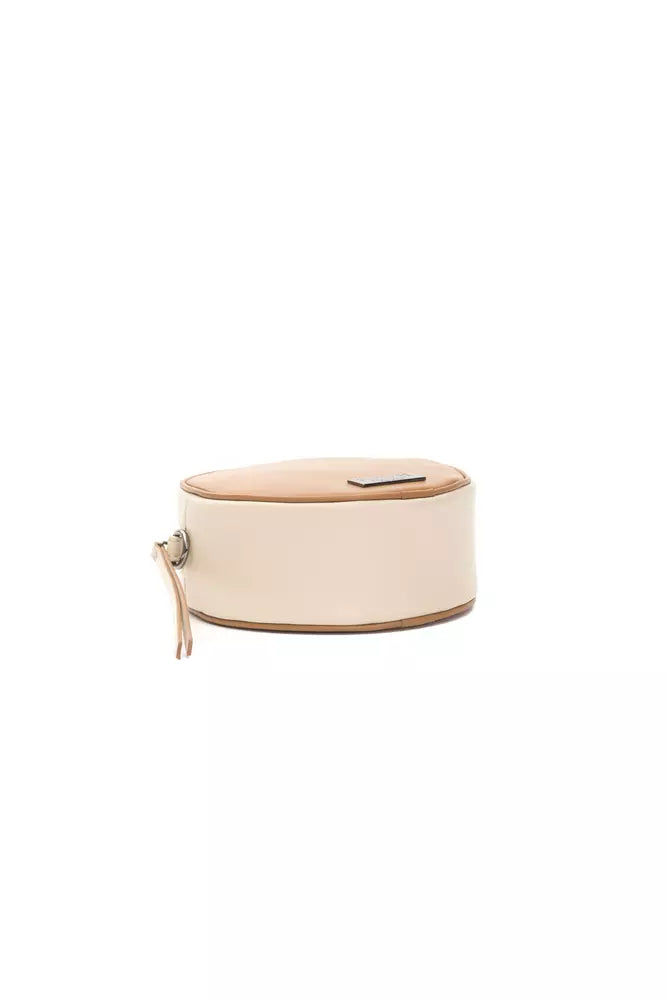Hnědá kožená dámská crossbody kabelka