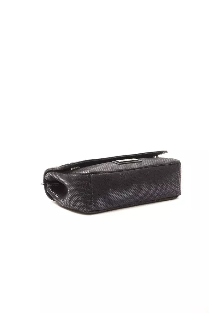 Modrá kožená dámská crossbody taška