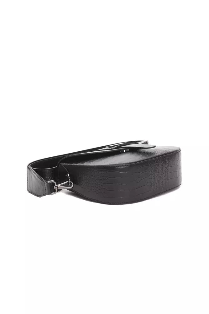 Černá kožená dámská crossbody