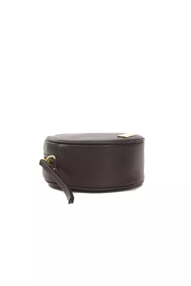 Hnědá kožená dámská crossbody