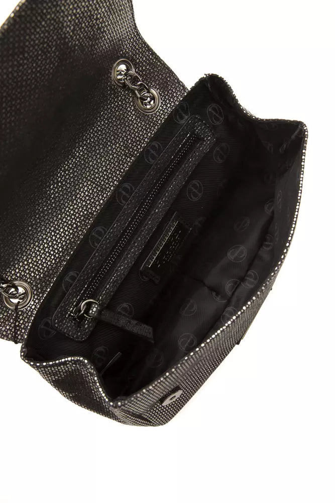 Šedá kožená dámská crossbody taška