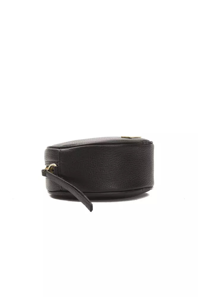 Černá kožená dámská crossbody taška