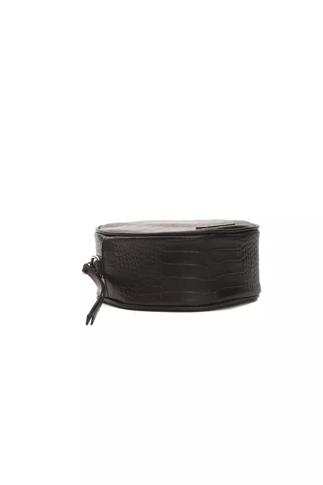 Černá kožená dámská crossbody taška