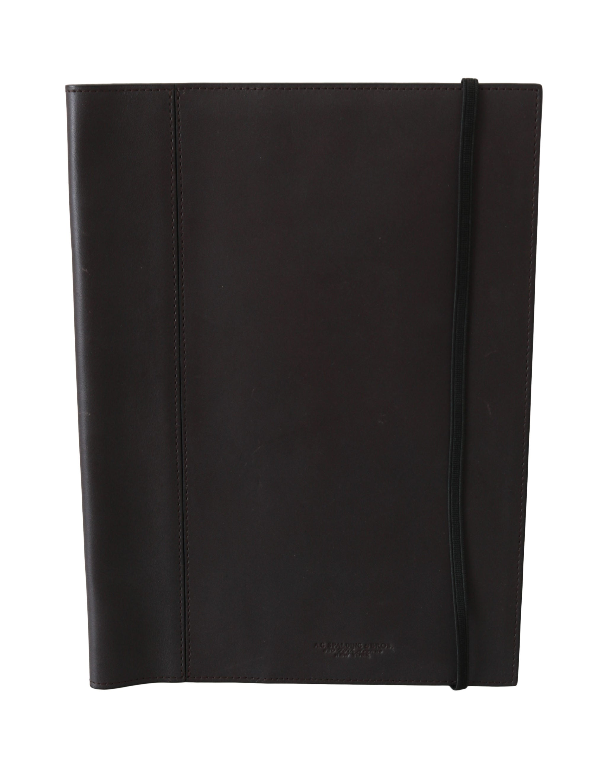 Černá kožená cestovní peněženka s logem a dvojitým skládáním