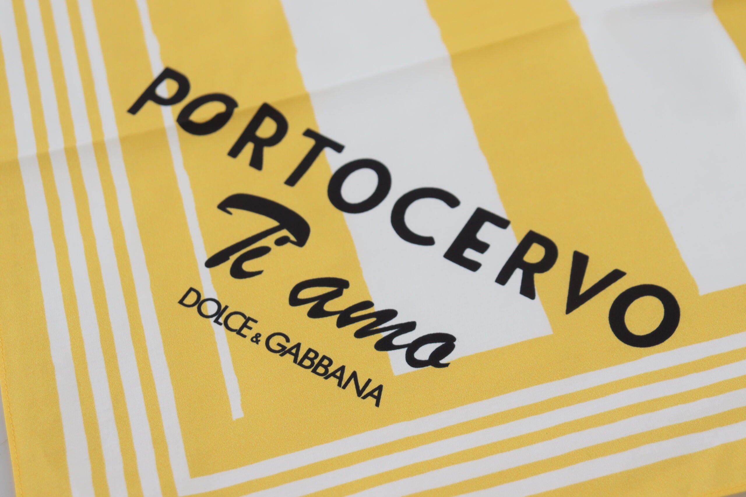 Žlutý bavlněný šál Portocervo