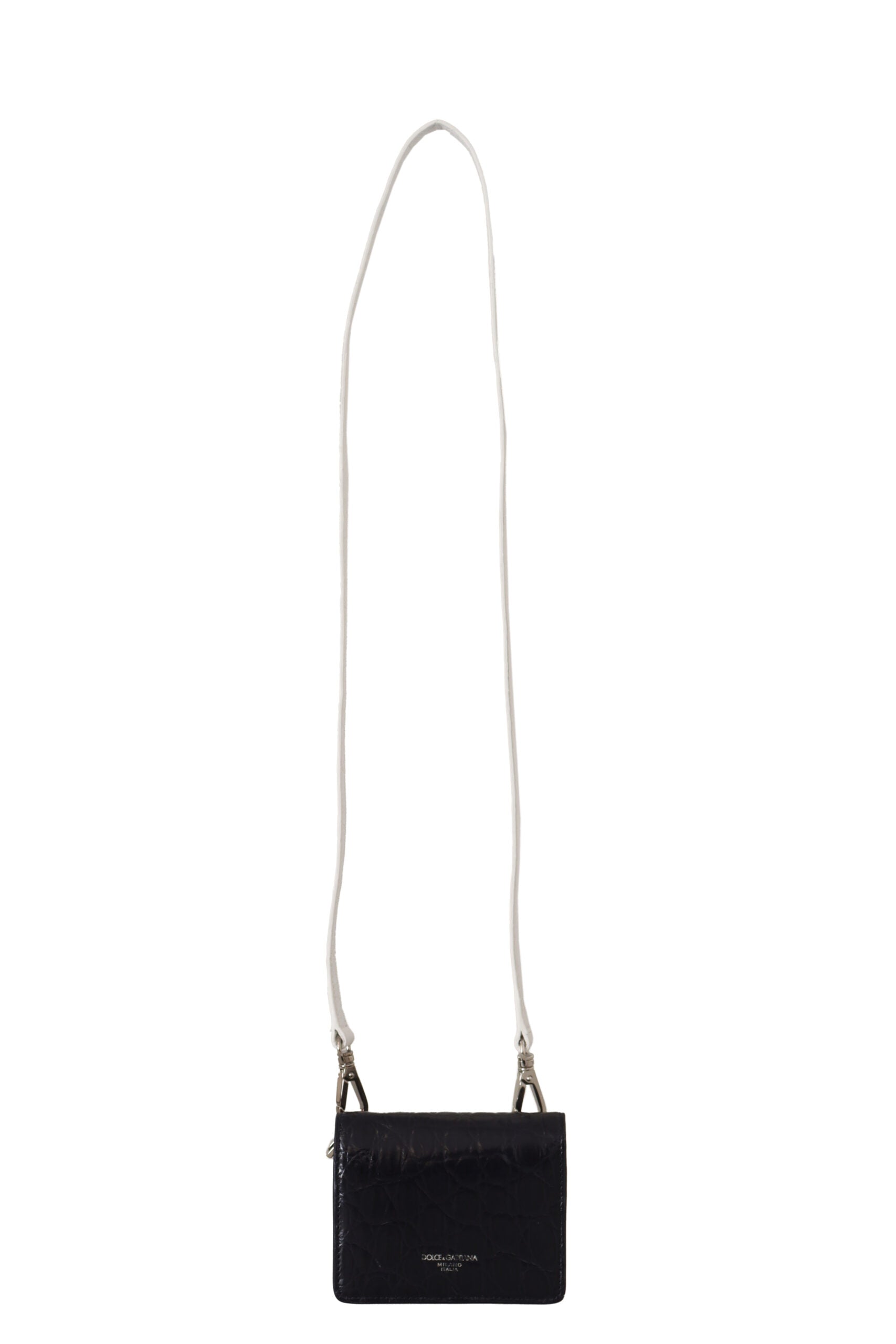 Kožená peněženka Caiman s modrým a bílým řemínkem a pouzdrem na karty