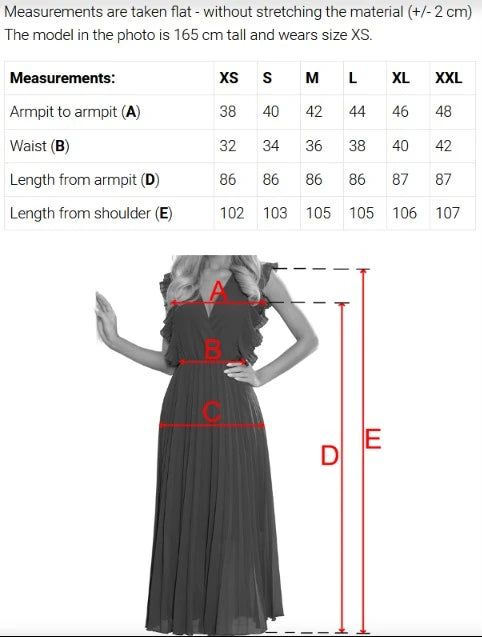 MATILDE Flared midi dress with a wrap neckline and short sleeves – Beige With Polka Dots