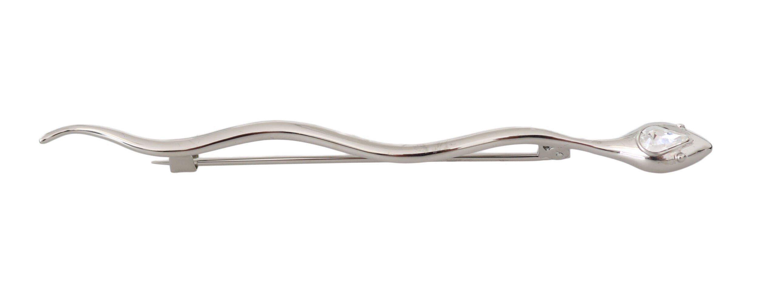 Stříbrná mosaz Crystal Spilla Serpente Pánská brož Pin