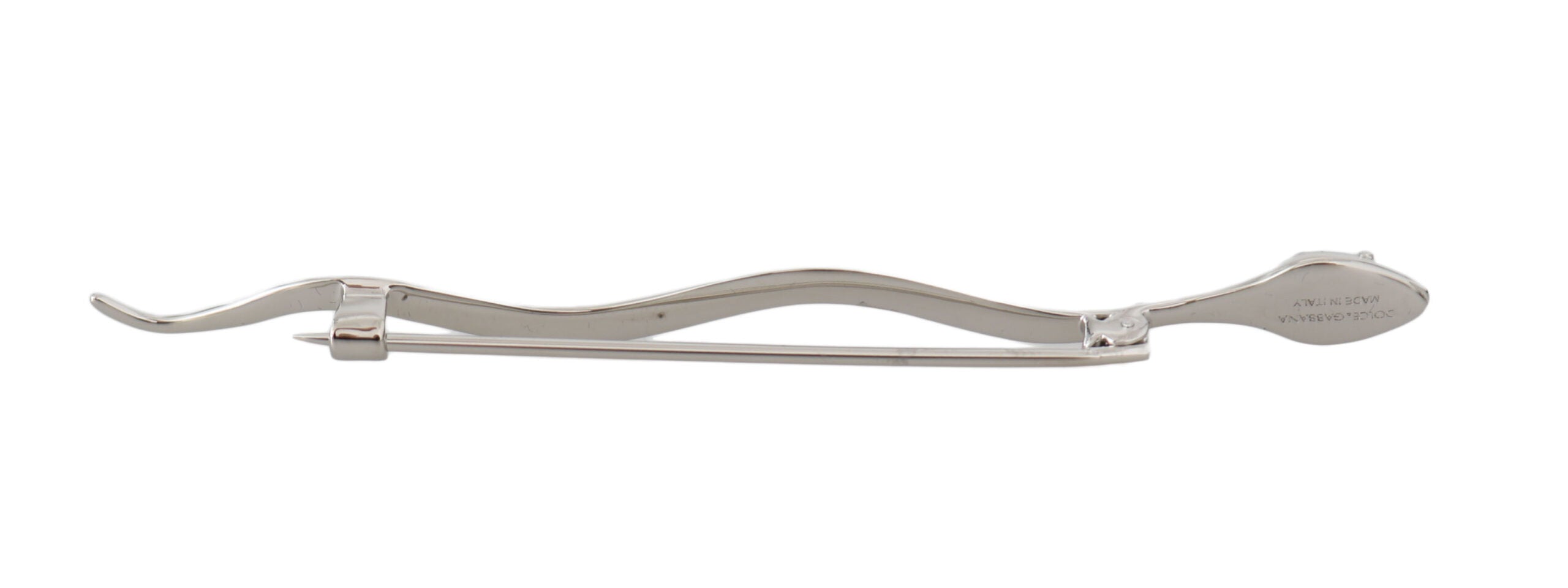 Stříbrná mosaz Crystal Spilla Serpente Pánská brož Pin