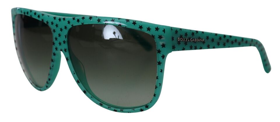 Sluneční brýle Green Stars s hranatými stínítky z acetátu