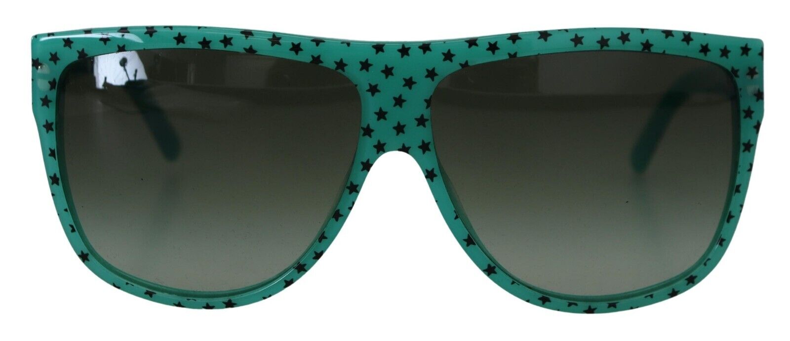 Sluneční brýle Green Stars s hranatými stínítky z acetátu