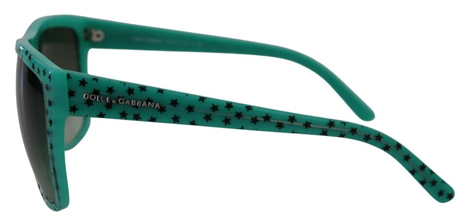 Sluneční brýle Green Stars s hranatými stínítky z acetátu