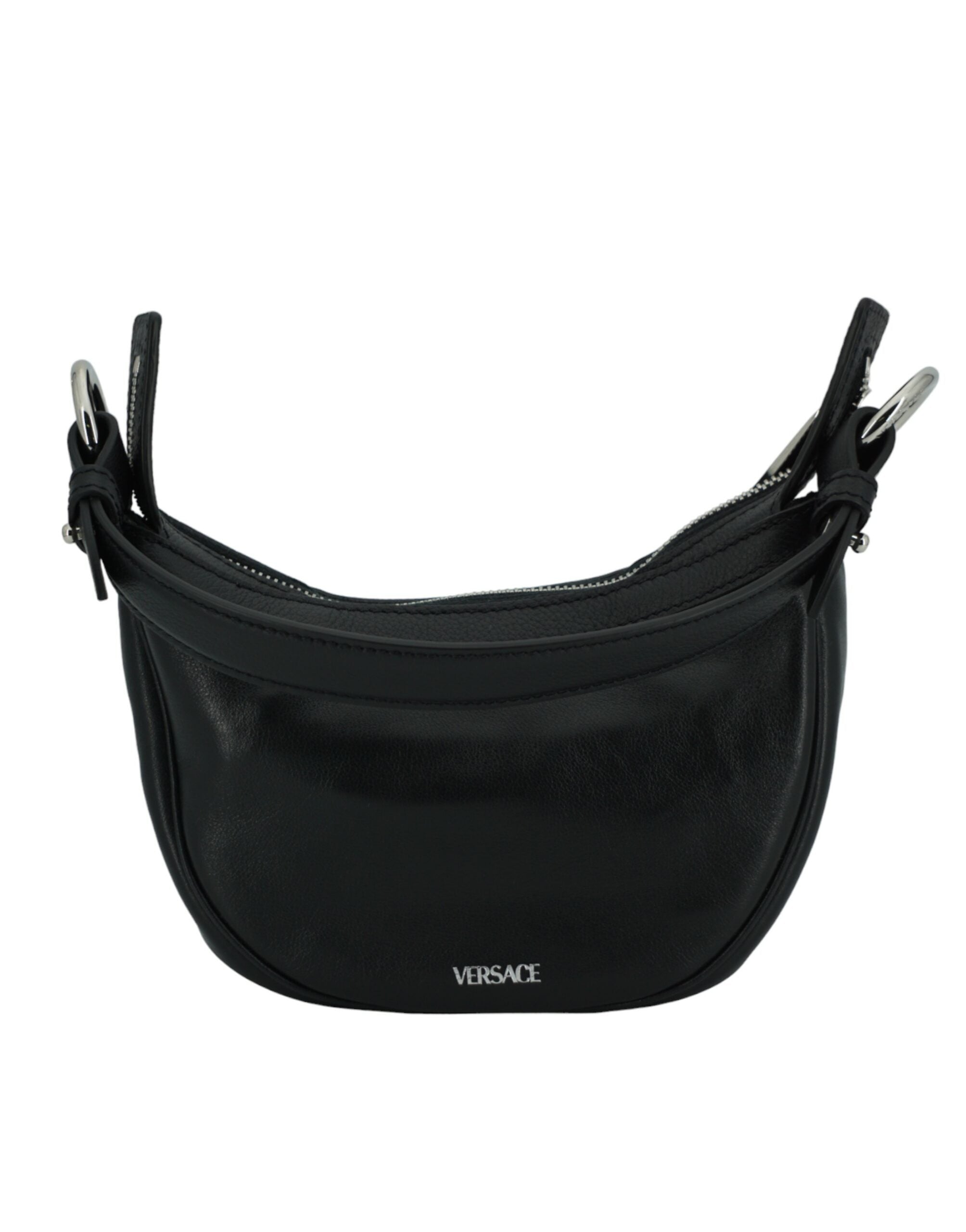 Elegantní černá mini hobo kabelka přes rameno