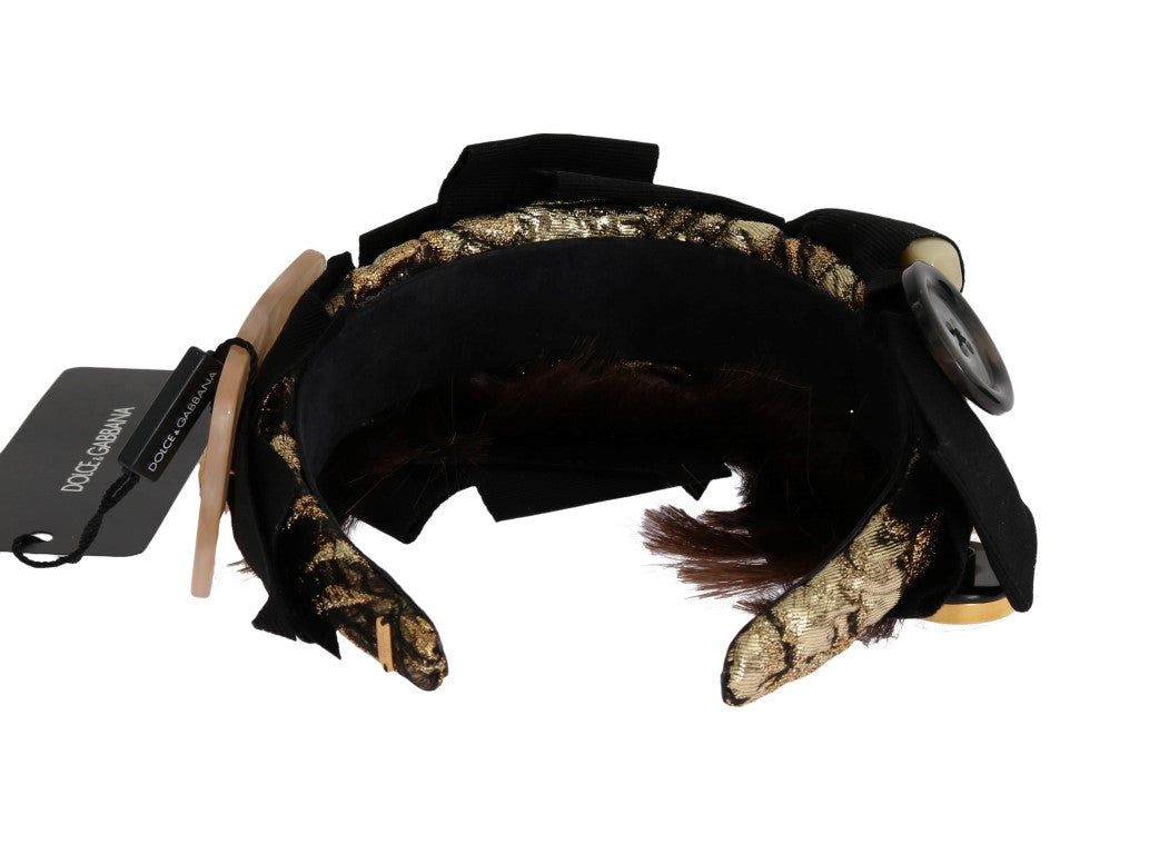 Průhledná křišťálově hnědá čelenka do vlasů