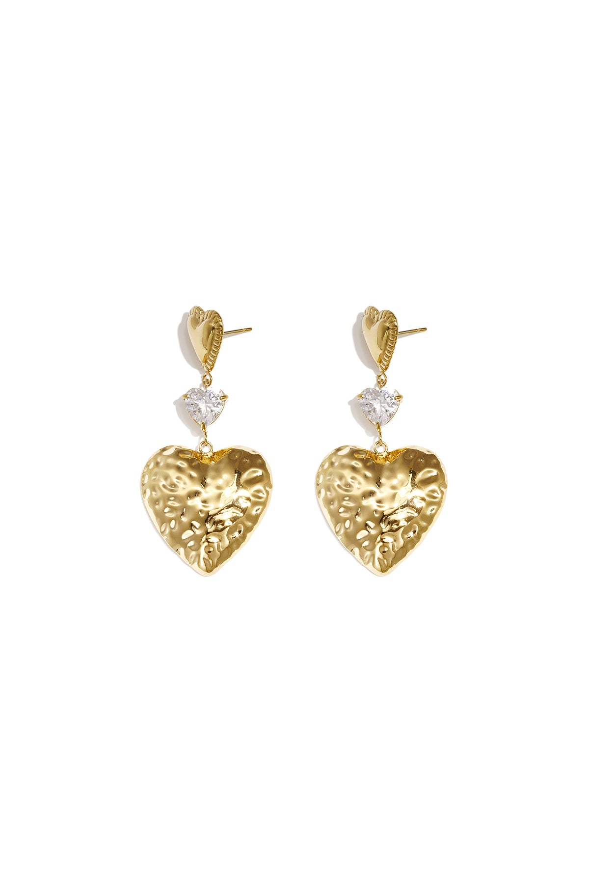 Stainless Steel Drop Earrings Heart Daily Simple Series Women's jewelry
