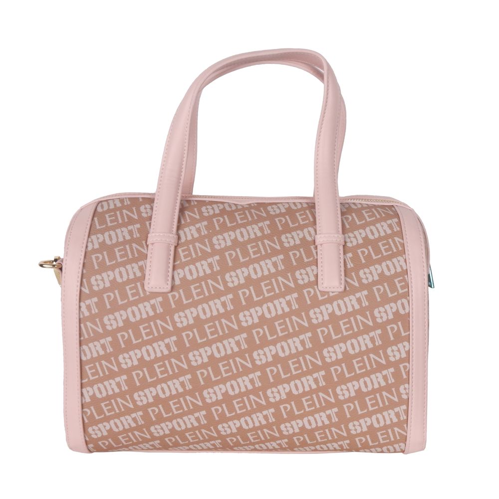 Elegantní růžová ekokůže crossbody kabelka