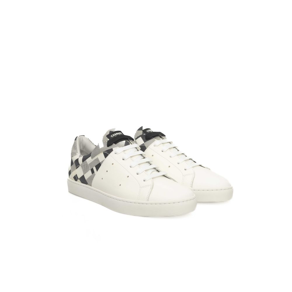 White Calfskin Men Sneaker
