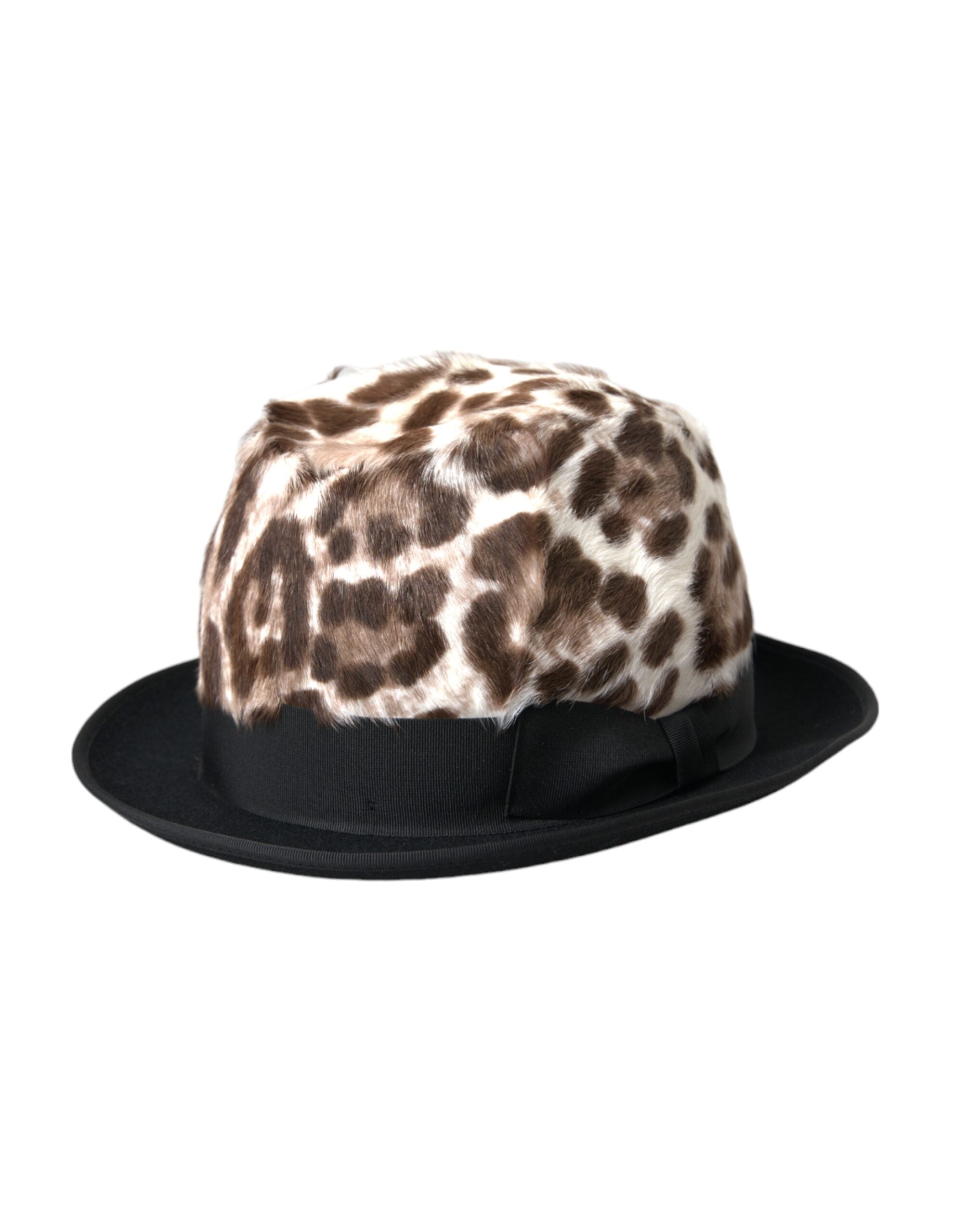Dámský klobouk Fedora s vícebarevným leopardím vzorem
