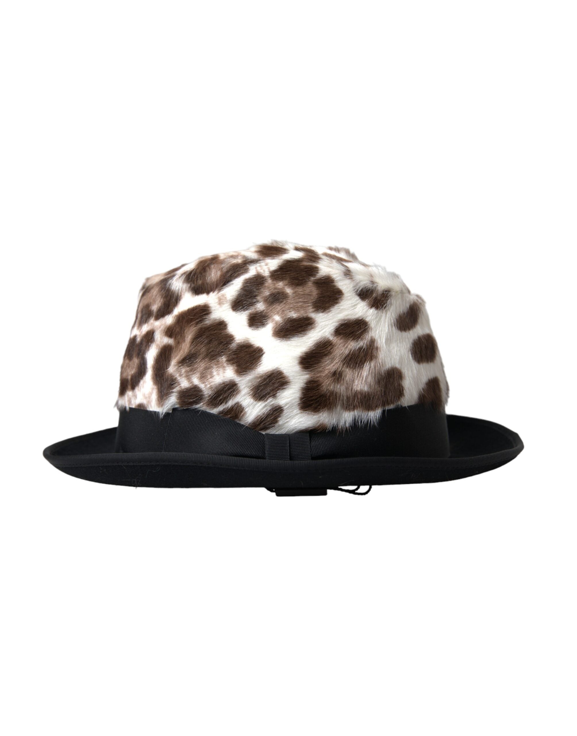 Dámský klobouk Fedora s vícebarevným leopardím vzorem
