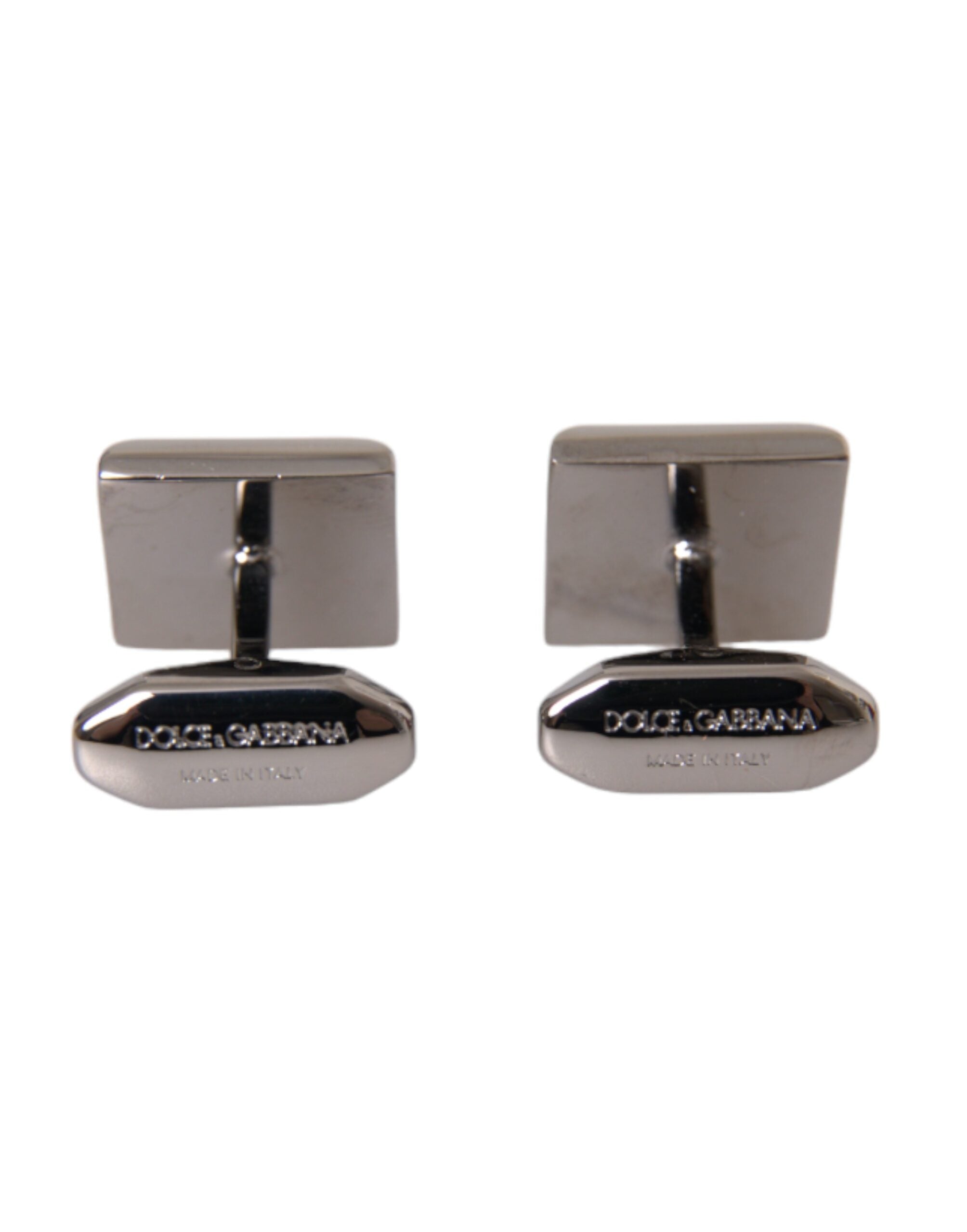 Silver Plated Brass Pin Crystal Cufflinks