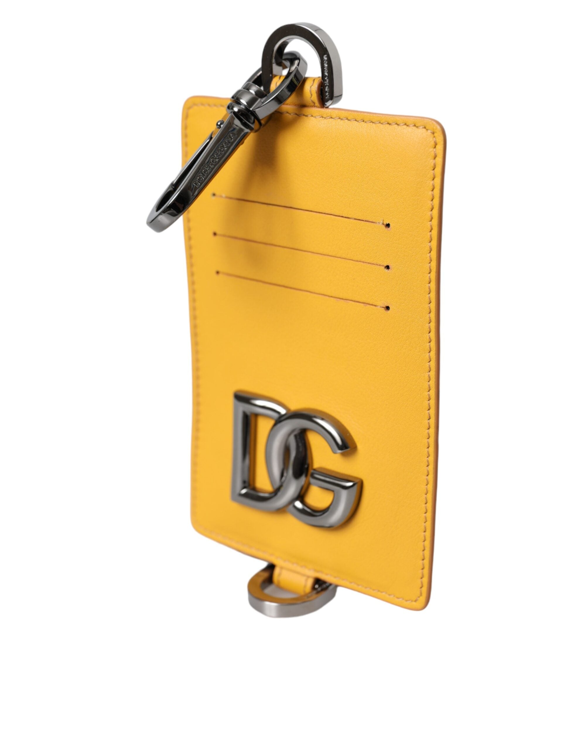 Oranžová kožená peněženka s klipem na kreditní karty