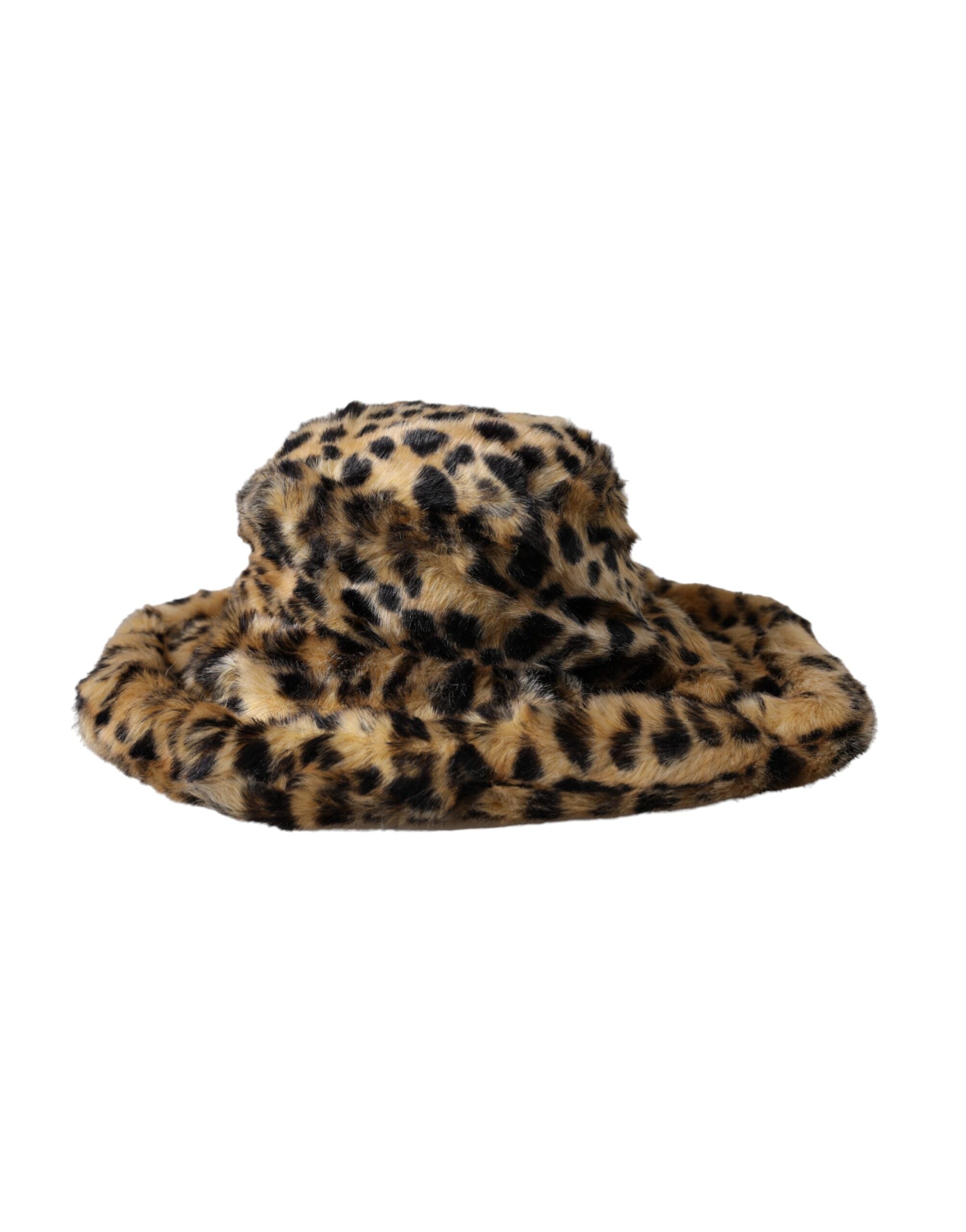 Dámský klobouk z hnědé leopardí kožešiny