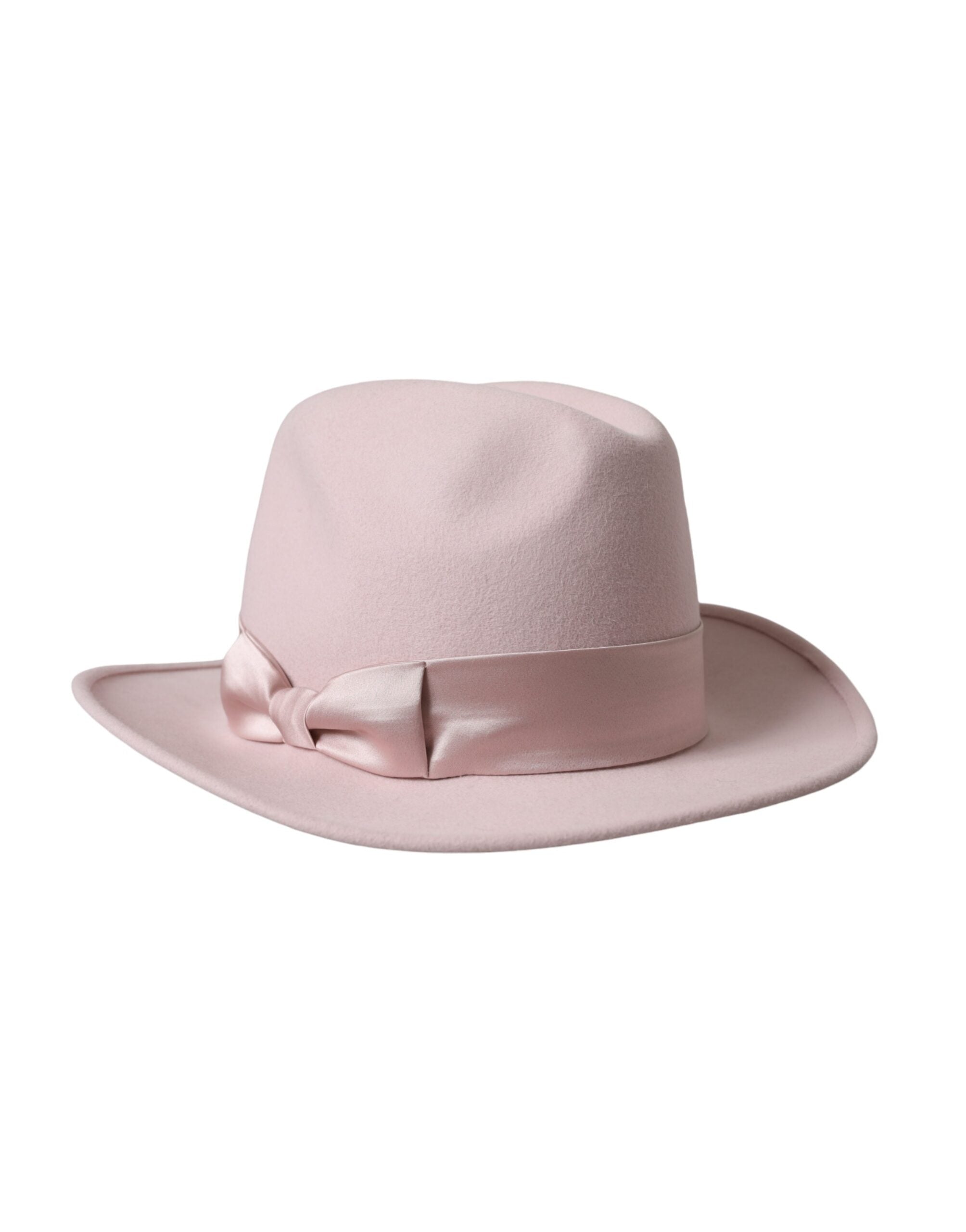 Dámský klobouk Fedora Trilby s růžovým králíkem