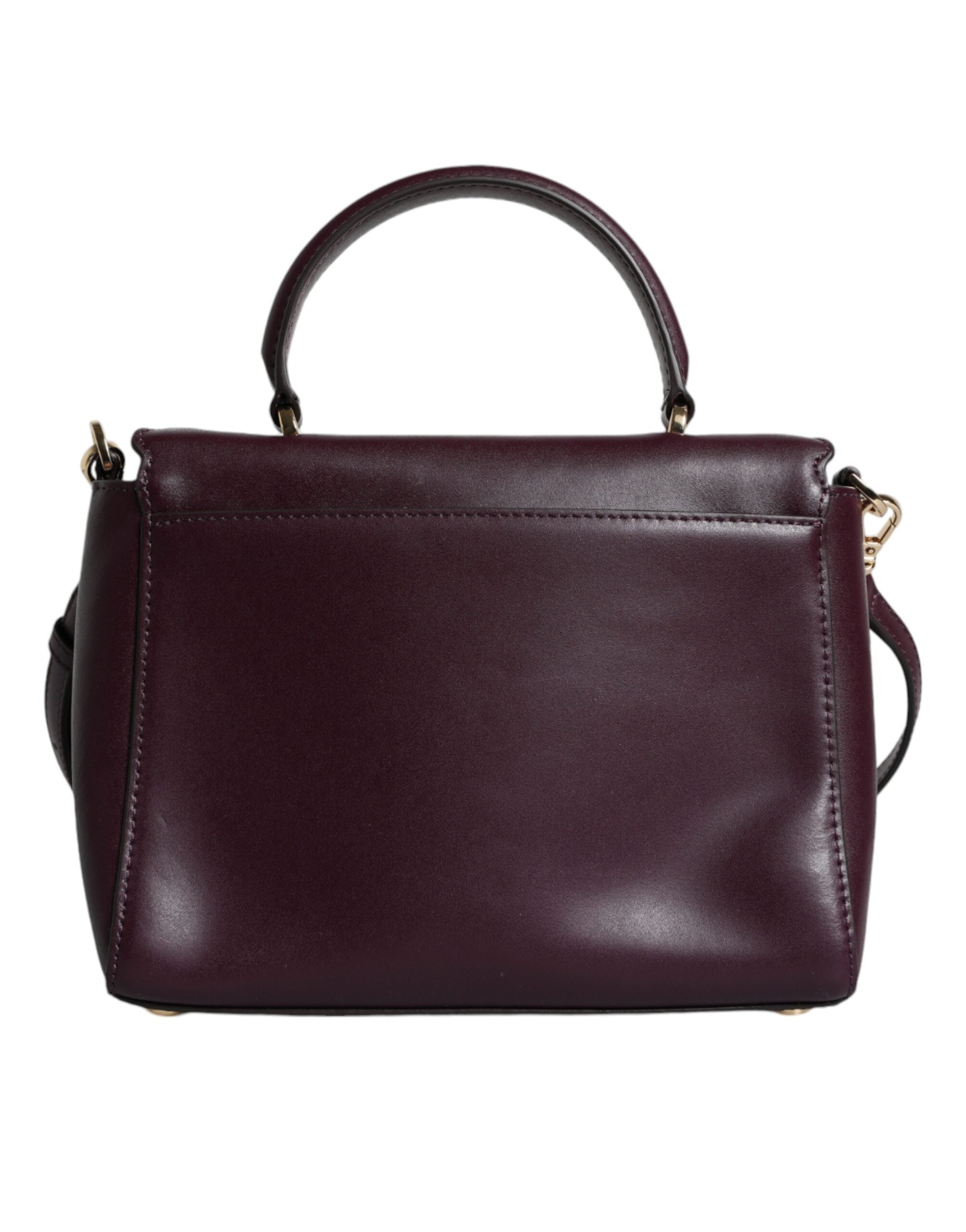 Fialová kožená crossbody kabelka MINDY s logem