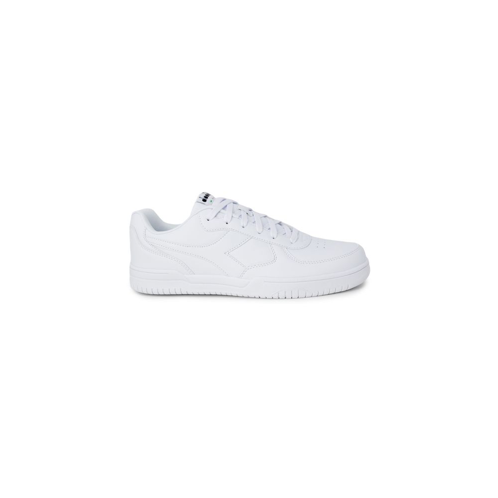 White Artificial Leather Low Top Sneakers