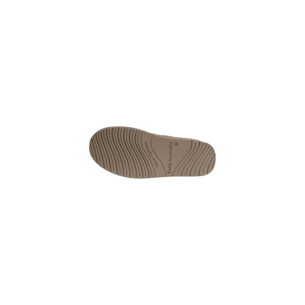 Beige Leather Ankle