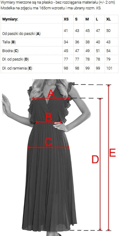 NINA Elegant dress with a wrap neckline, sleeves and a belt – Beige With Glitter