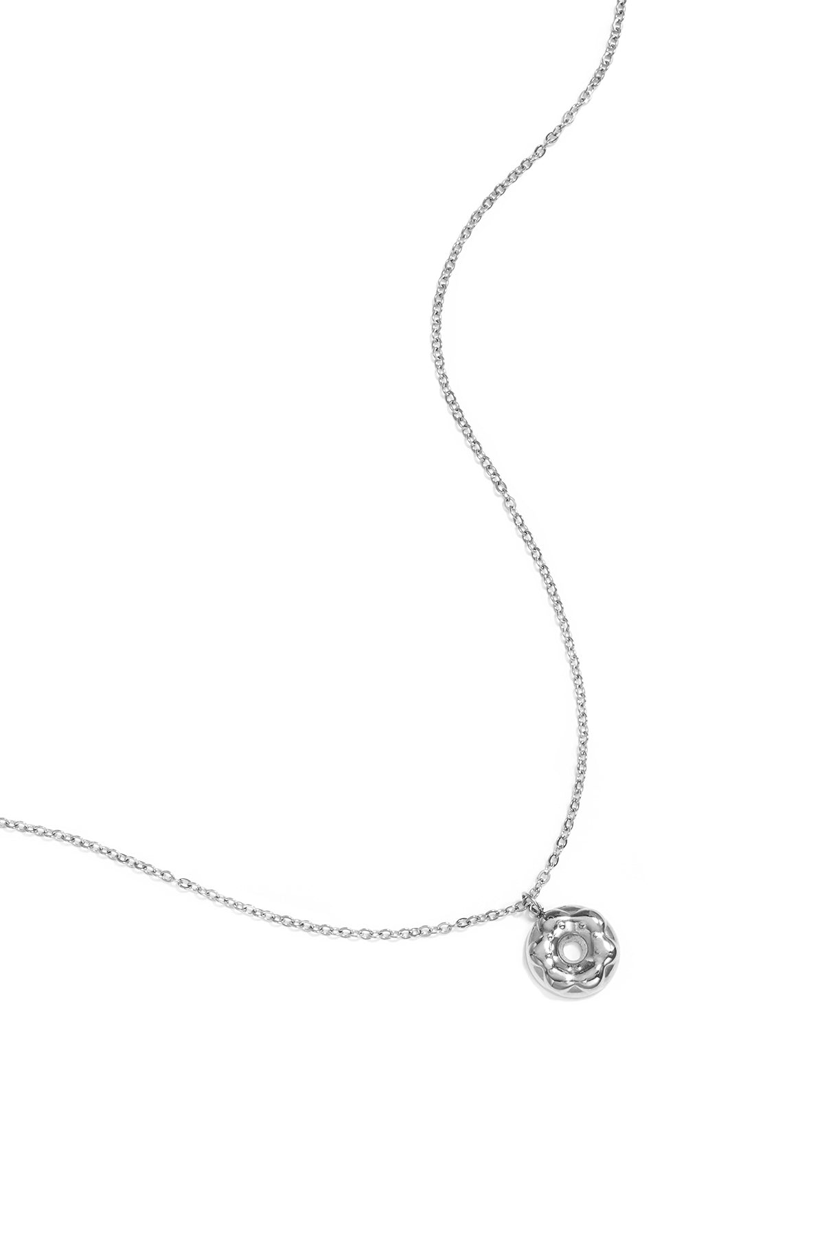 Necklace with donut charm