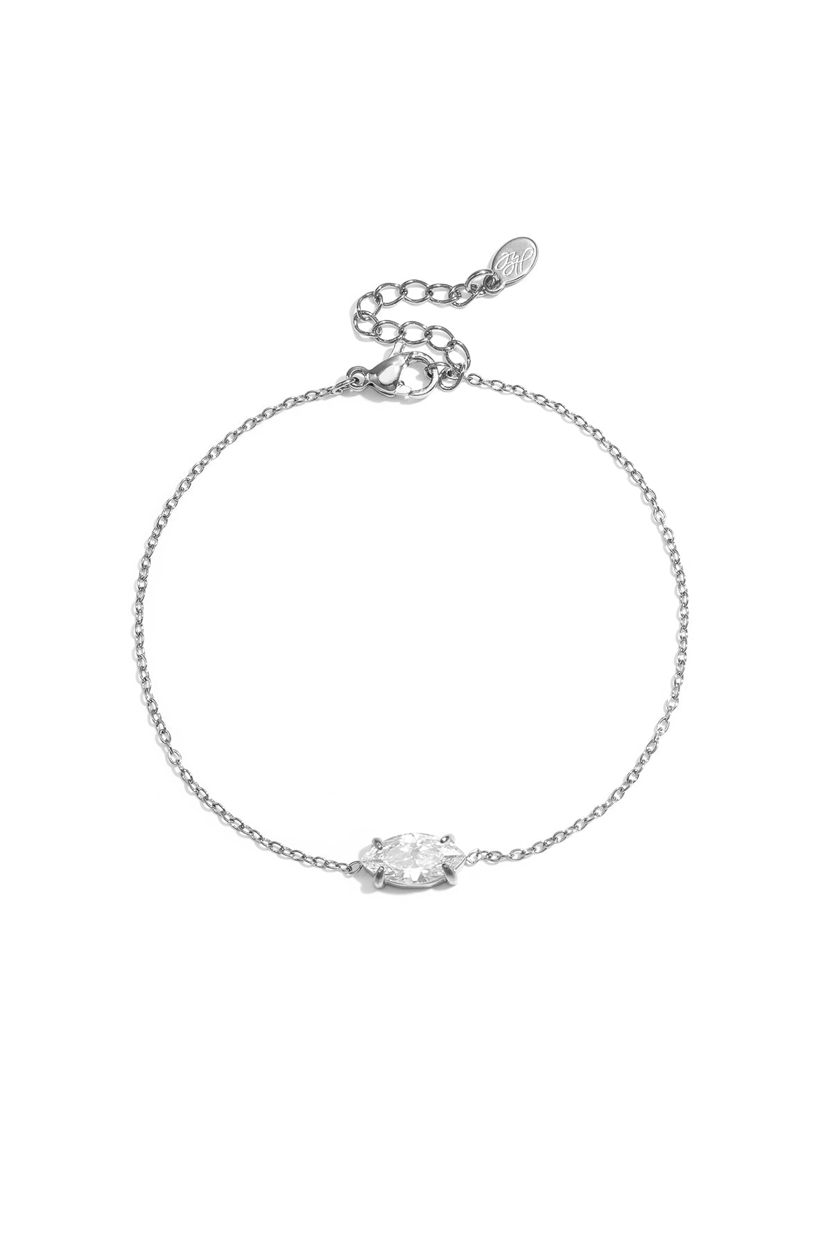 Stainless Steel Charm Bracelets Ellipse Shape Simple Daily Simple Series Women's jewelry