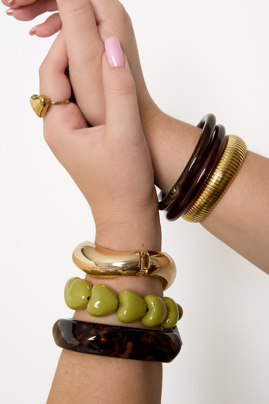 11-Bead Big Heart Bracelet