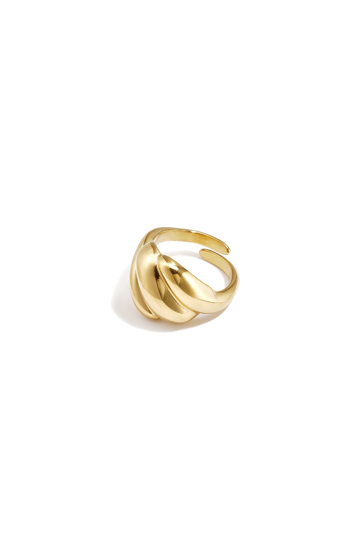 Adjustable statement ring with bubbles