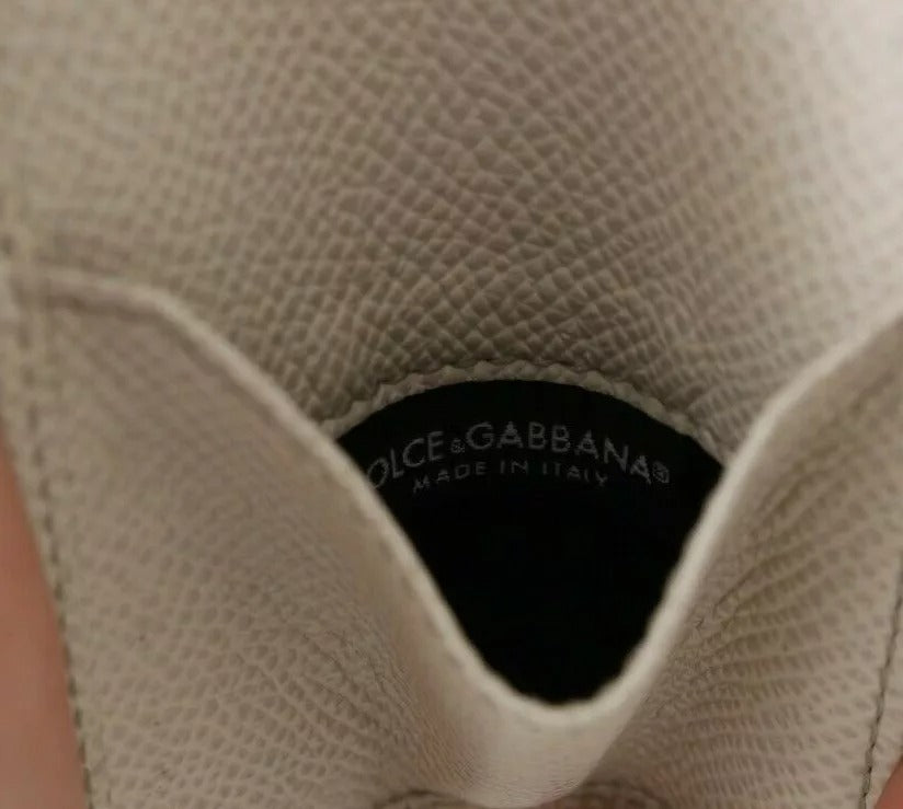 Bílé kožené pouzdro na kondomy Dauphine s kapsou a peněženkou