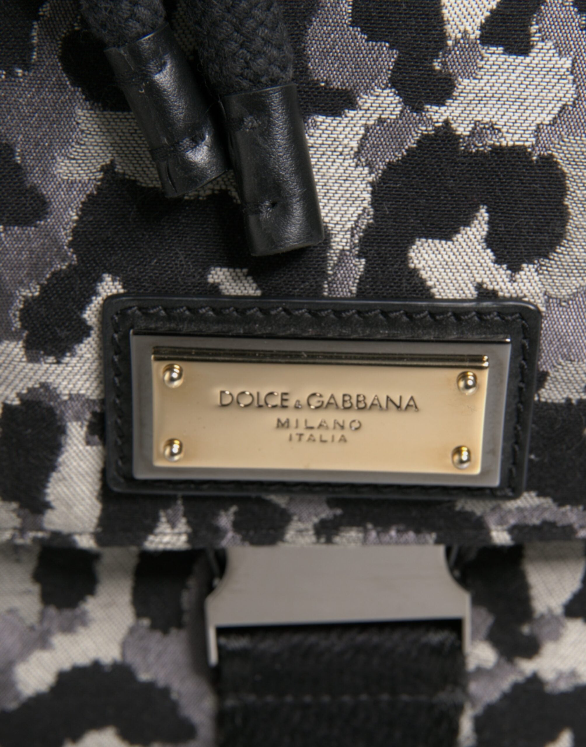 Vícebarevná leopardí žakárová hobo crossbody kabelka Borse