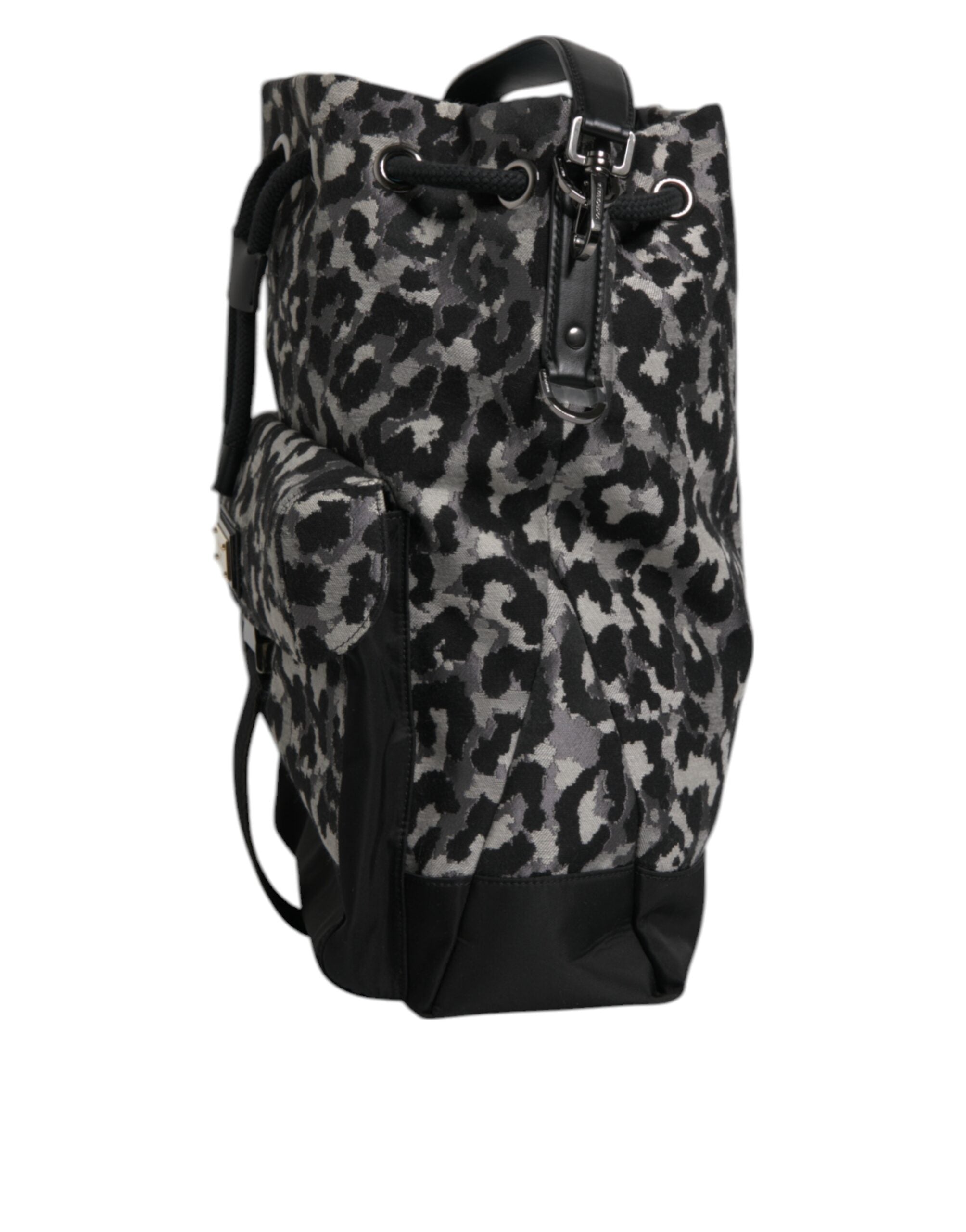 Vícebarevná leopardí žakárová hobo crossbody kabelka Borse