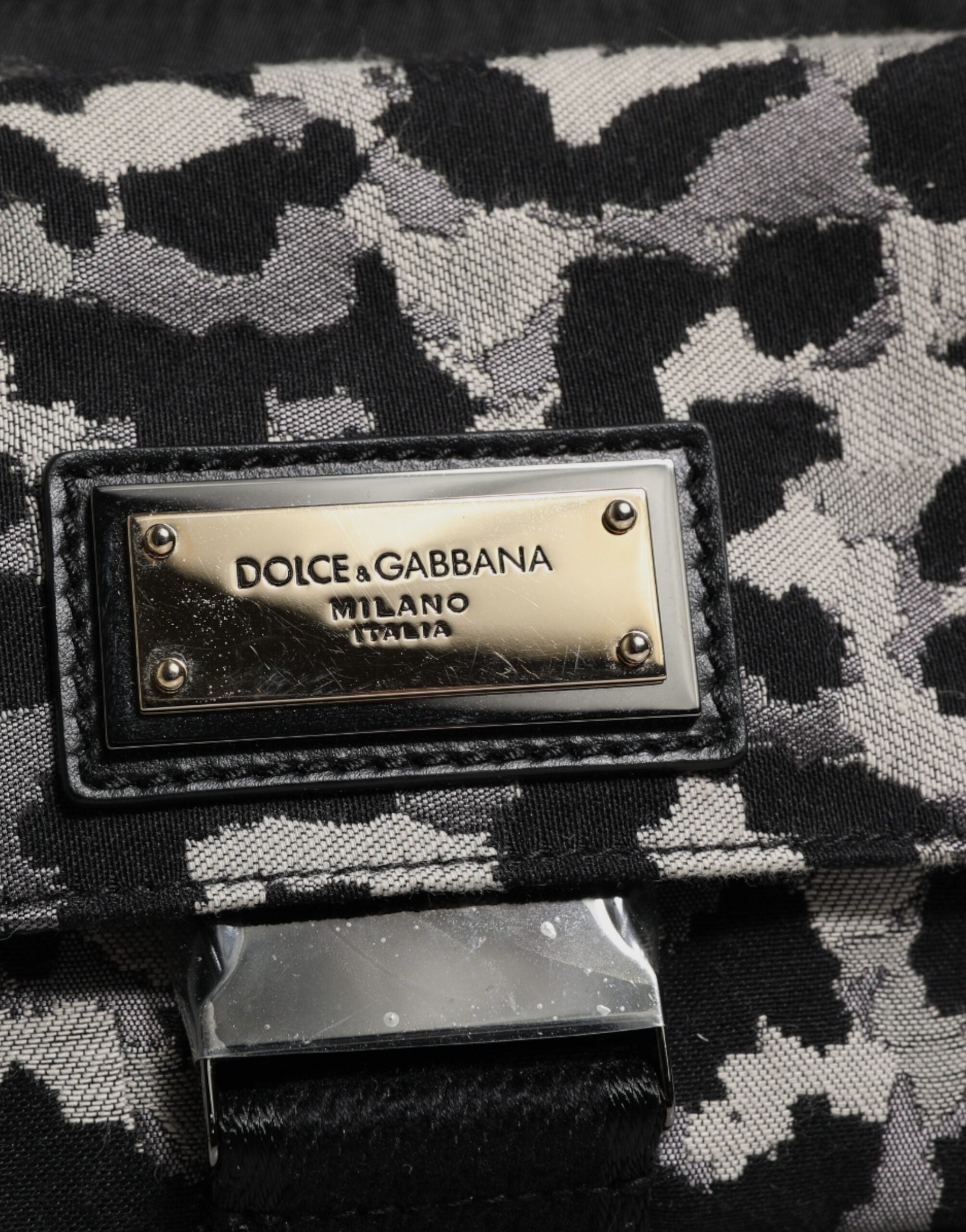 Vícebarevná leopardí žakárová crossbody kabelka