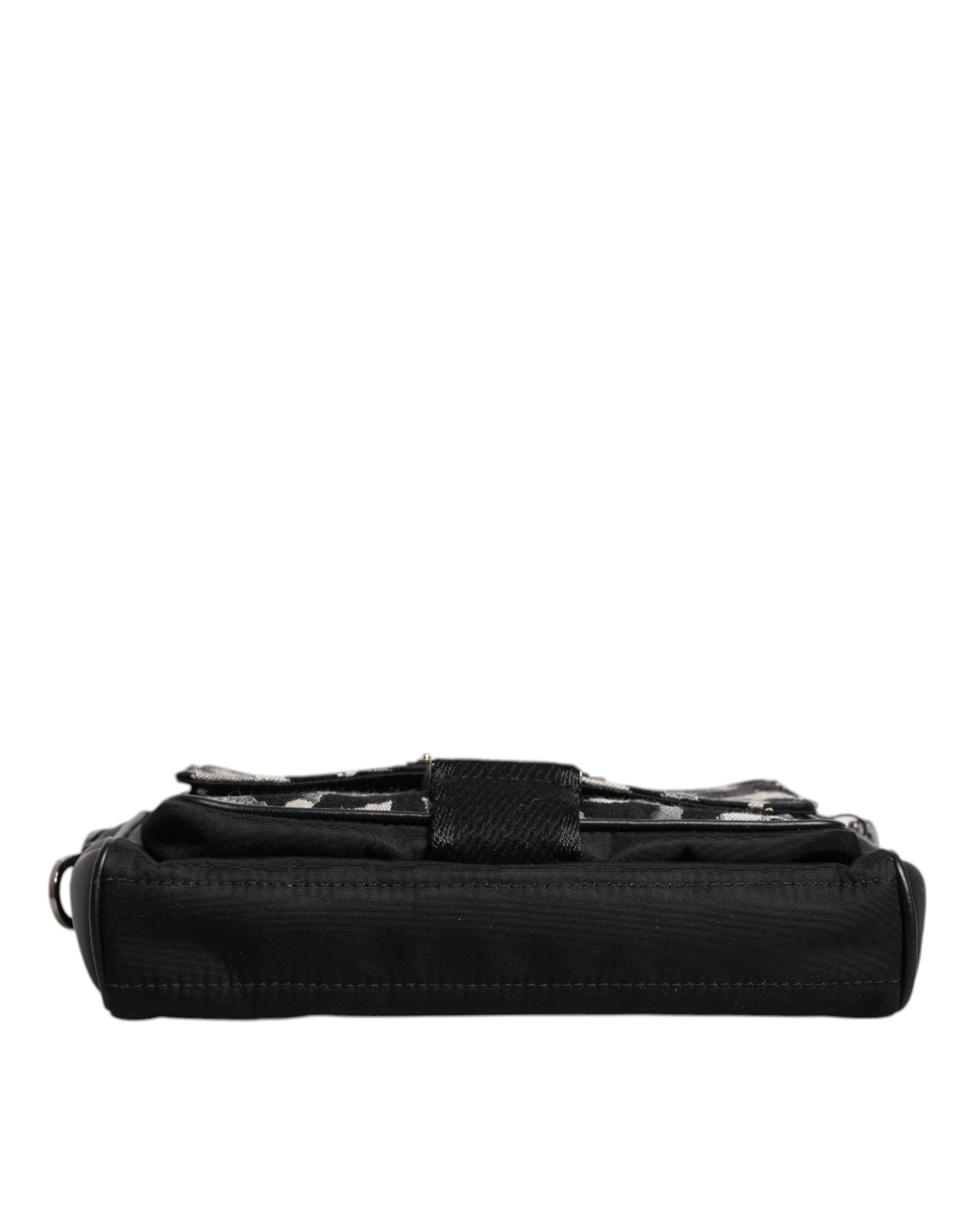 Vícebarevná leopardí žakárová crossbody kabelka