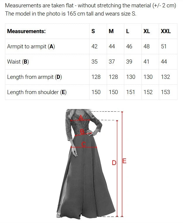LORETTA Exceptional long dress with tulle sleeves and neckline – Sea Green