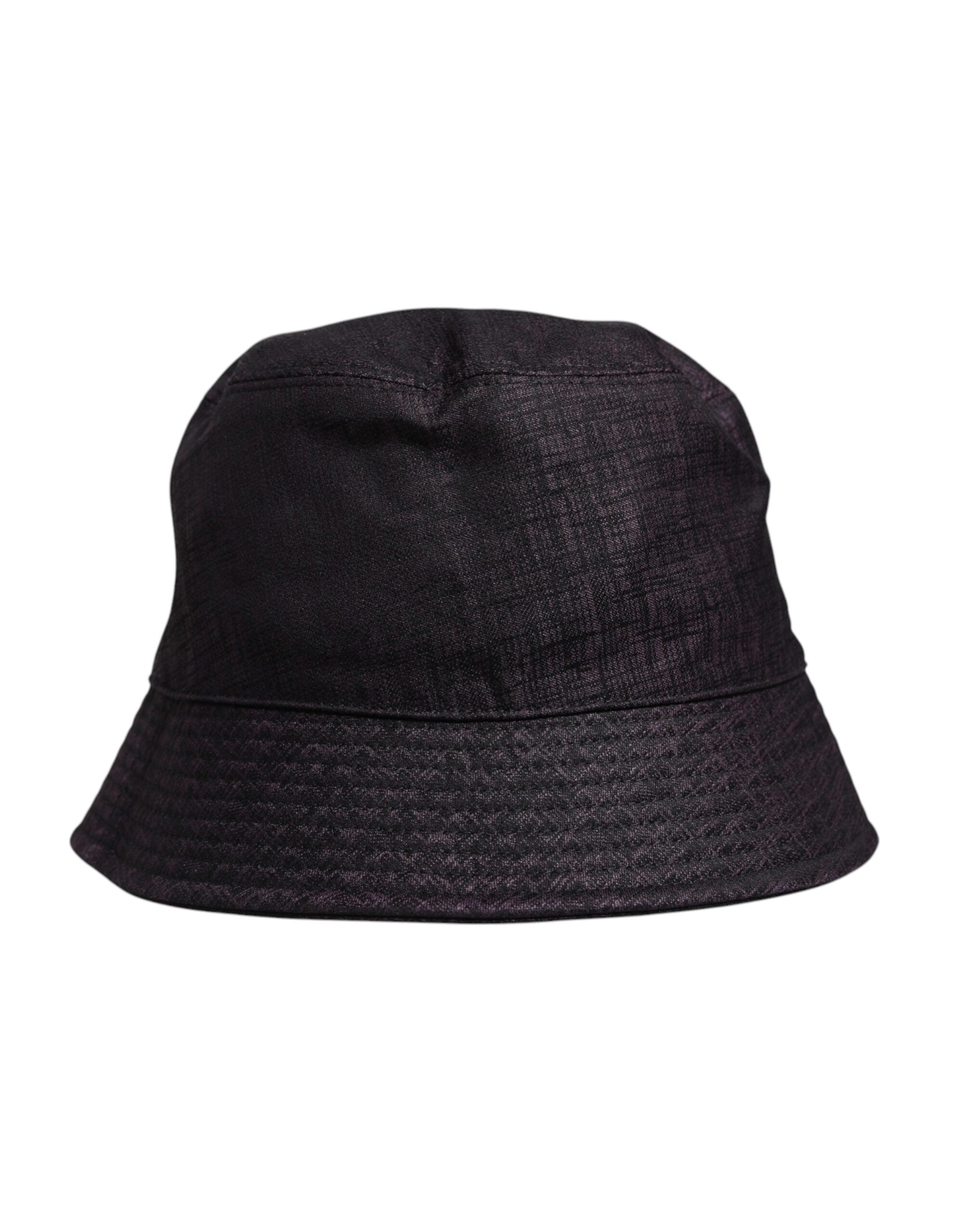 Black Wide Brim Nylon Bucket Hat