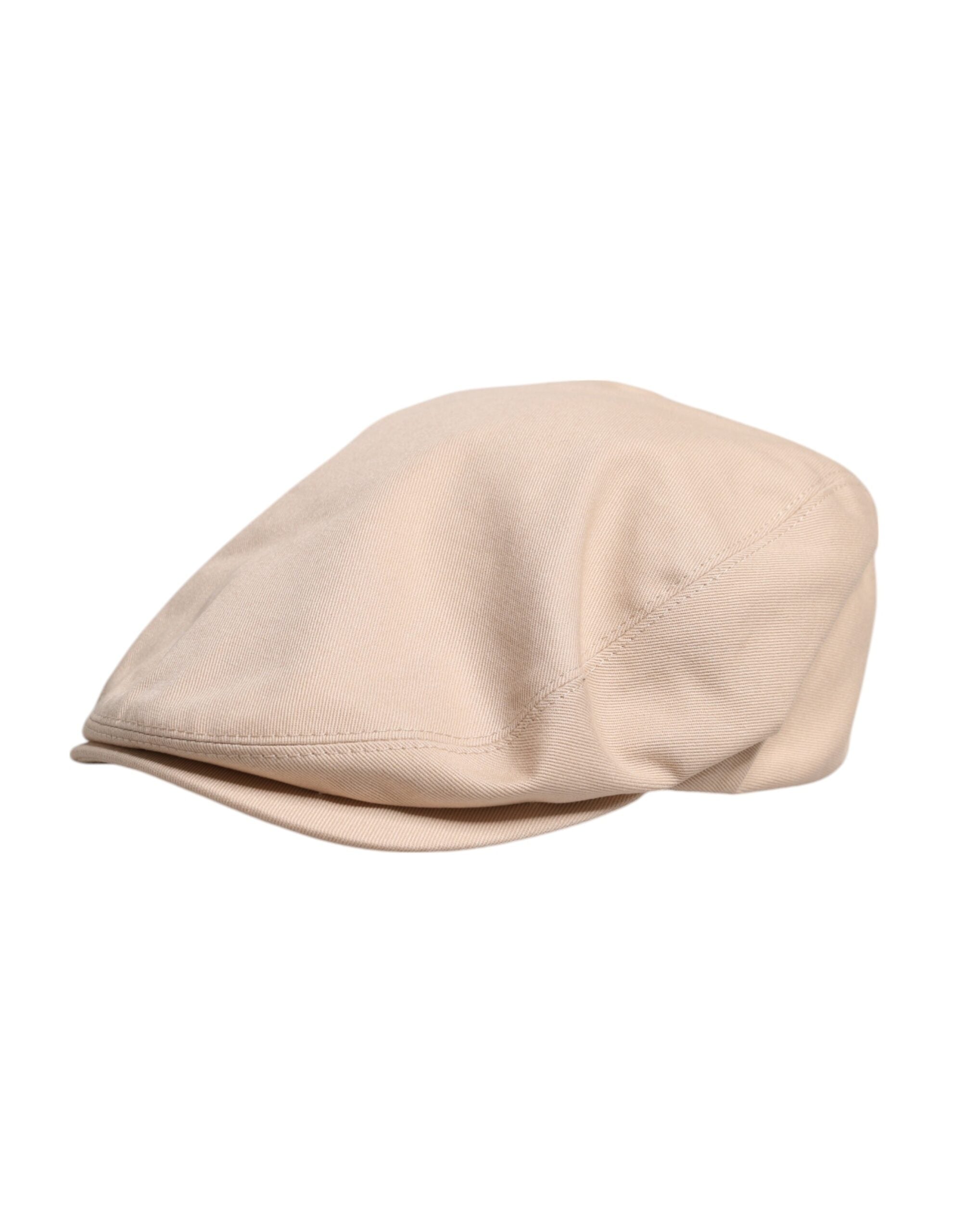 Béžová bavlněná Newsboy čepice Capello Cabbie