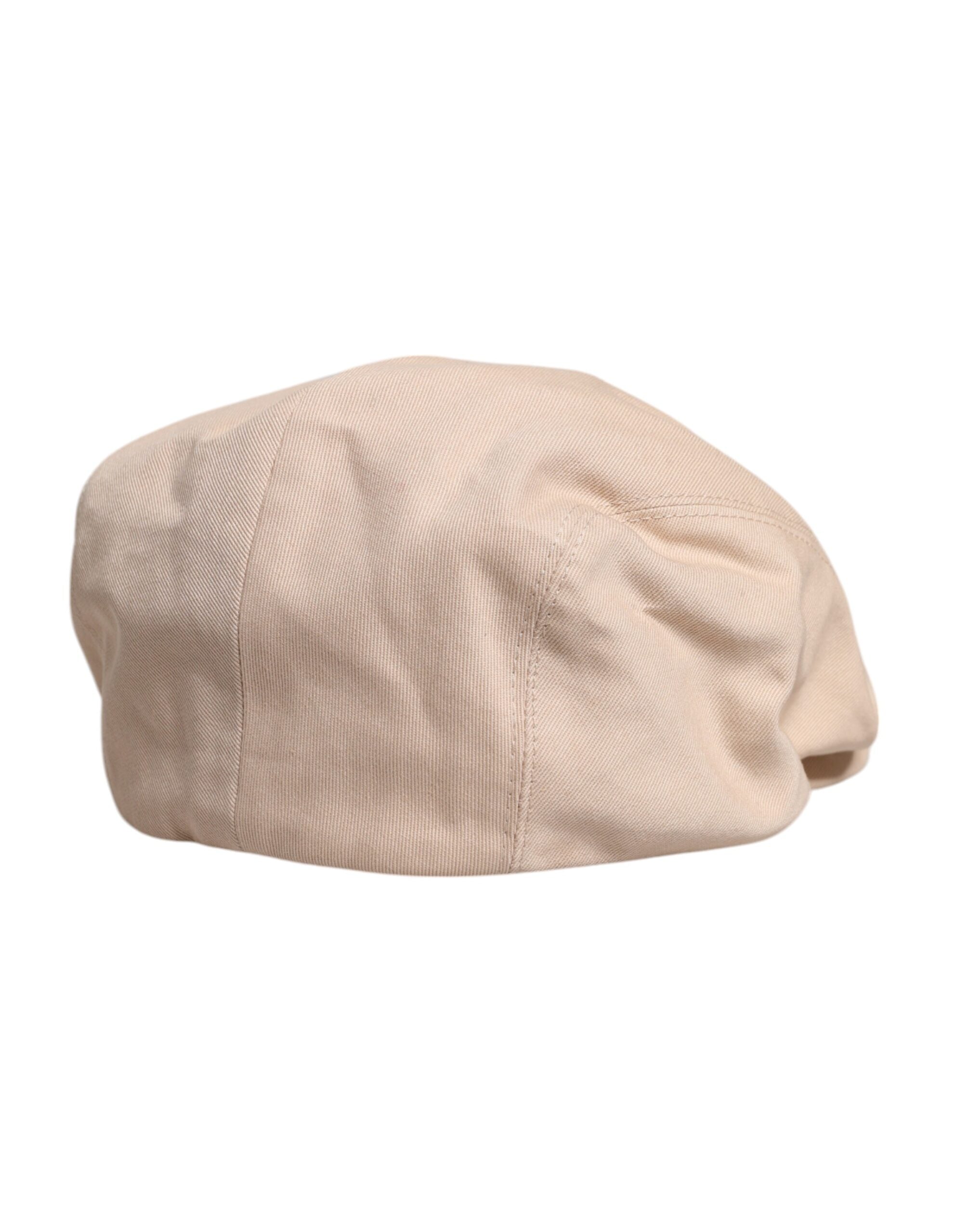 Béžová bavlněná Newsboy čepice Capello Cabbie