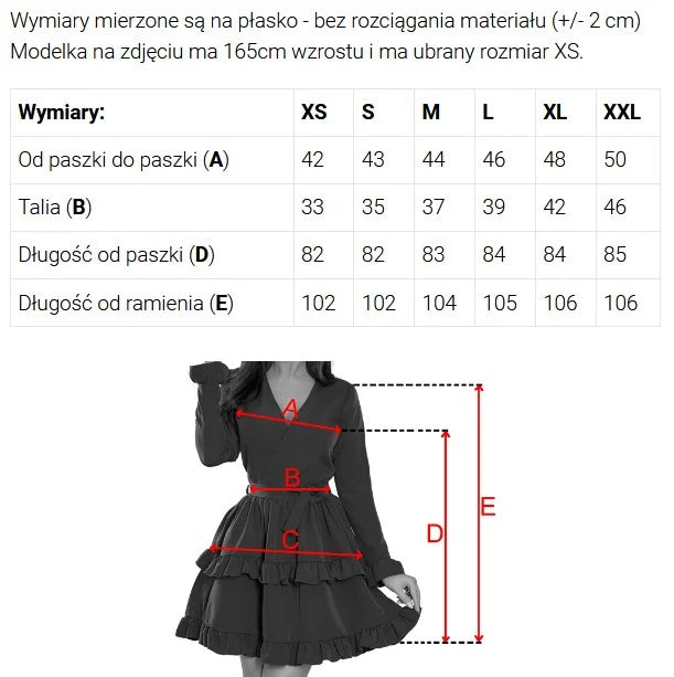Elegant midi dress with a wrap neckline and tulle sleeves – Black